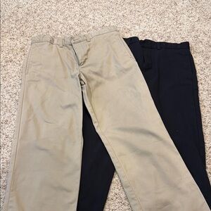 Boys Classic Tan and Black Pants 16Husky